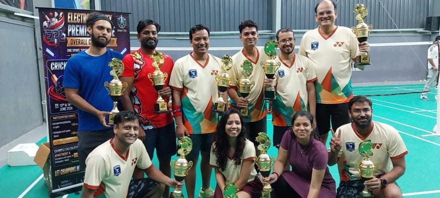 Sriram Summit Badminton runners-up